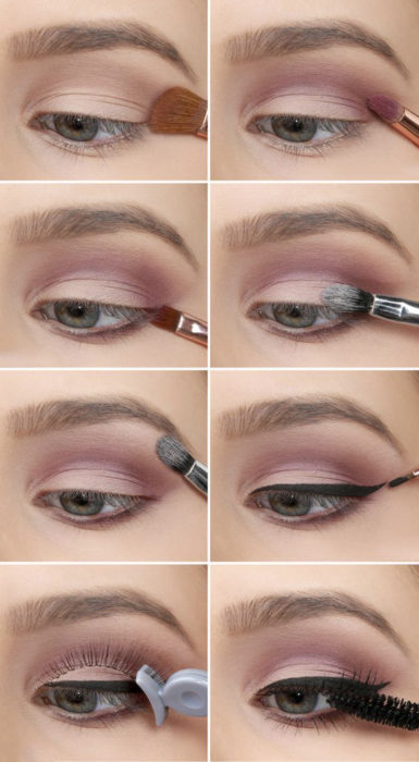 Tutorial con sombras en color rosa 