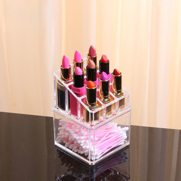 organizador de labiales transparente 