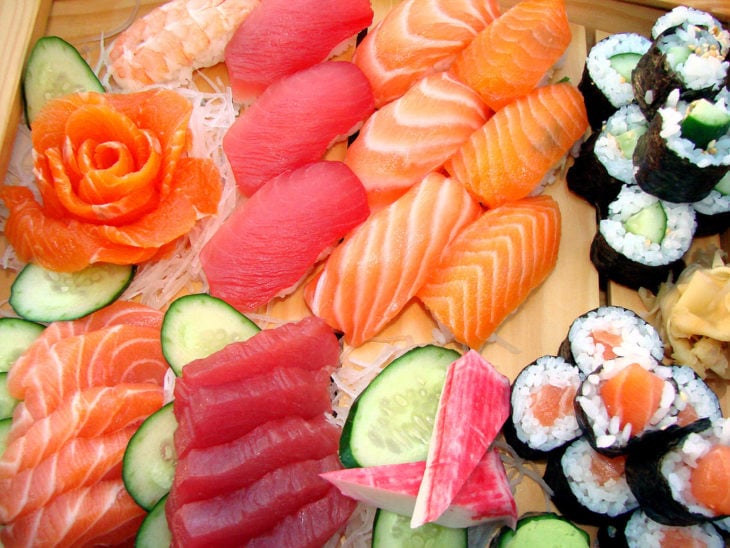 pescado y sushi