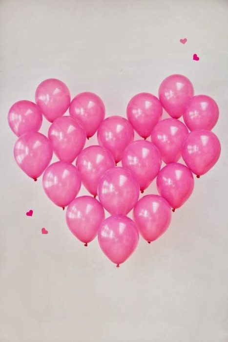 corazon de globos gigante 