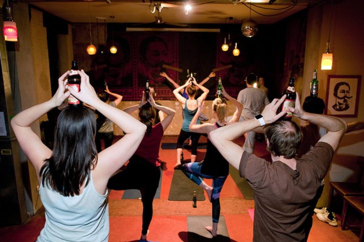 beer yoga