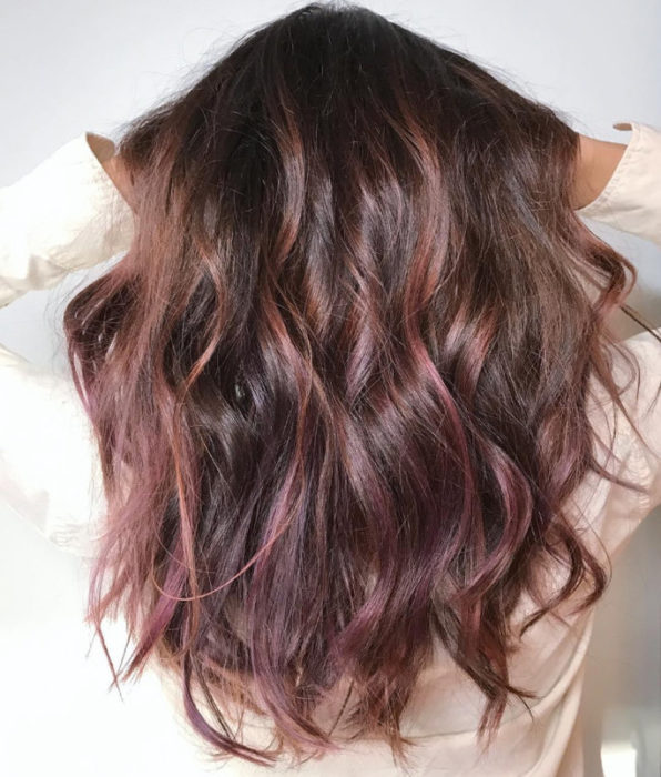 cabello chocolate mauve