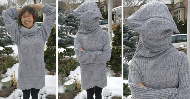 Este suéter promete ayudarte cuando necesites estar sola