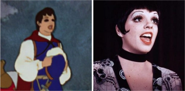 Liza minelli y principe blanca nieves