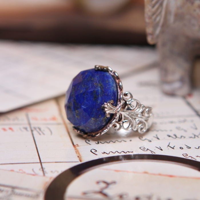 anillo de lapislázuli