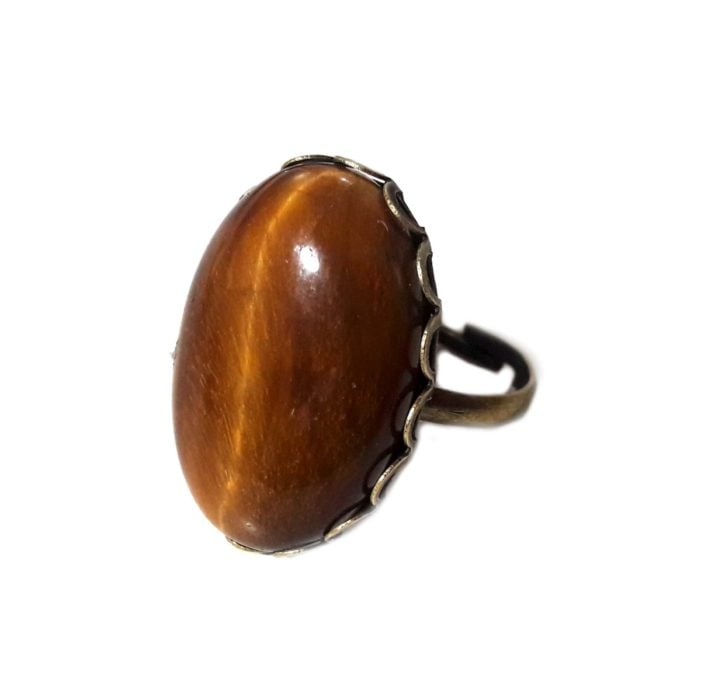 anillo ojo de tigre