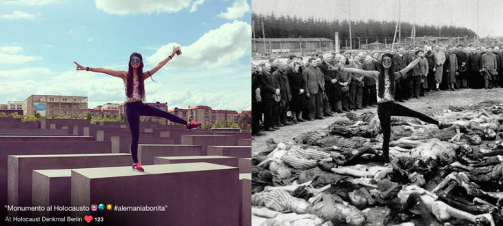 Artista le da lección a irrespetuosos del holocausto con fotografías 