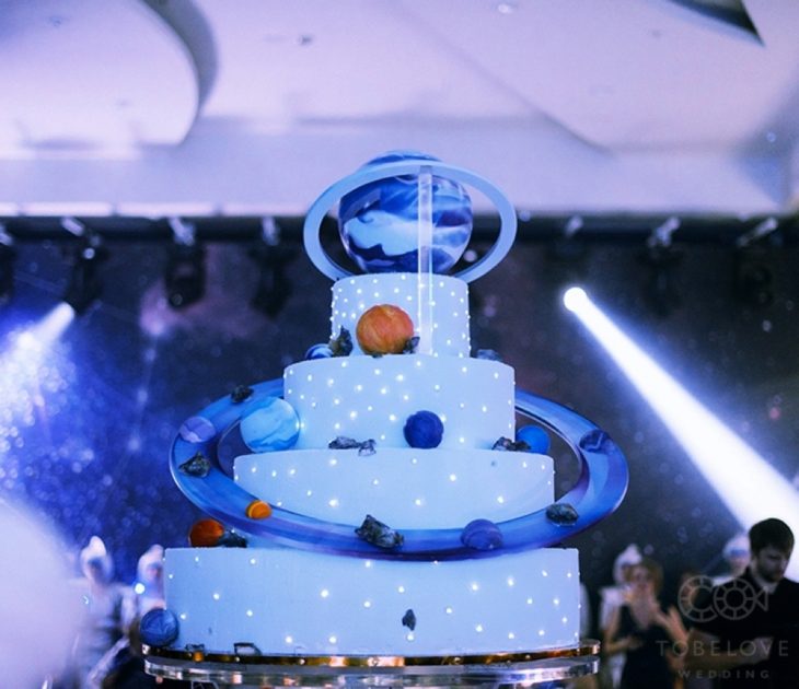 Boda con temática del espacio 