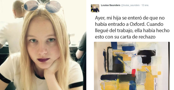 Esta chica convirtió su carta de rechazo en una obra de arte