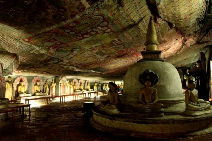cuevas de Dambulla en sri Lanka