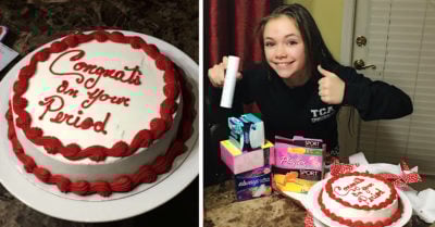 Una mamá le hizo a su hija una fiesta para celebrar “el primer periodo”