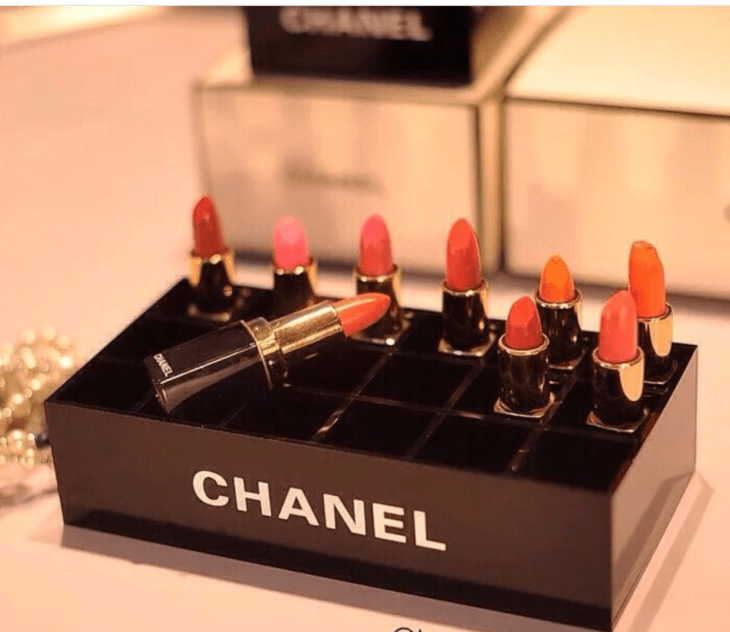 organizador de labiales chanel 