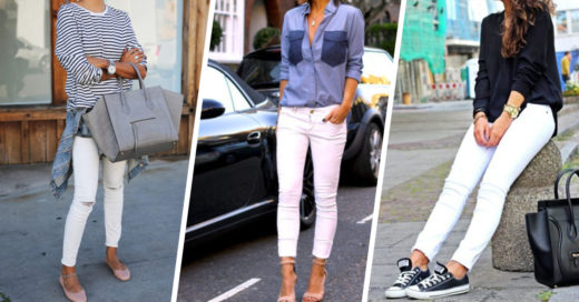 12 increíbles combinaciones para tus pantalones blancos