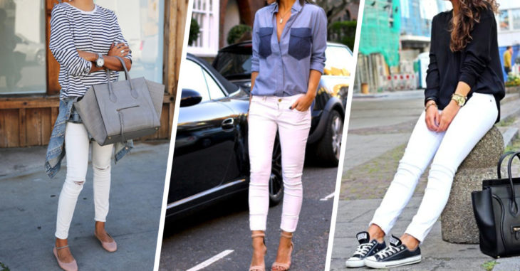 12 outfits para que uses tus pantalones blancos todo el año