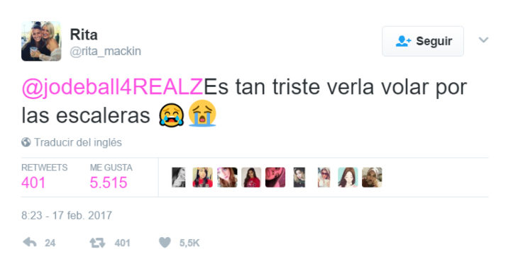 Twitter sobre chicas que corrieron a una rata