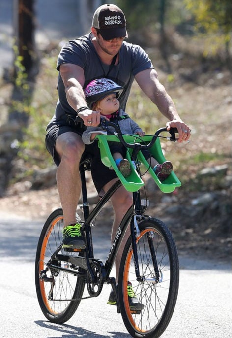 Chris Hemsworth en bici