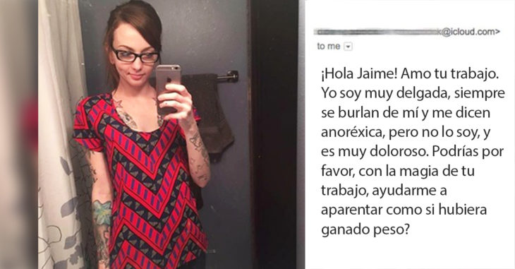 El inspirador mensaje para un chica que le pidió ayuda al mago del Photoshop