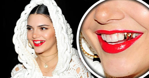 Kendall Jenner intenta hacer tendencia los dientes de oro y las fanáticas de la moda no sabemos como sentirnos al respecto