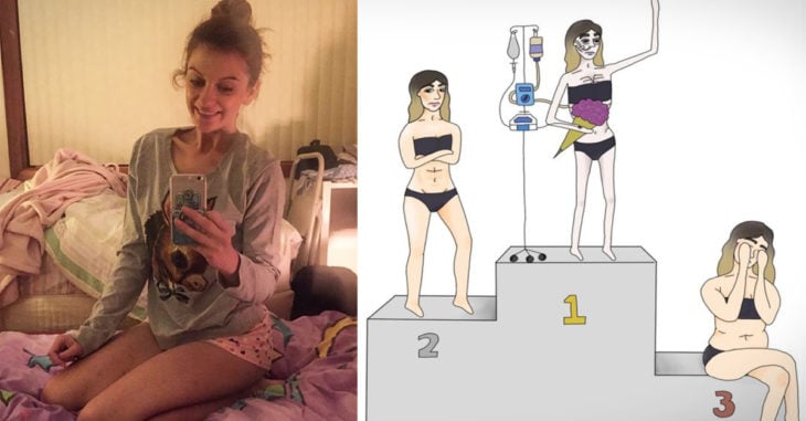 Esta chica superó la anorexia gracias a una serie de ilustraciones