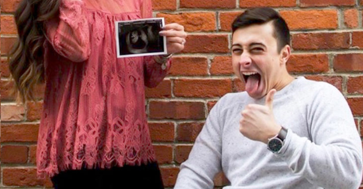 Este chico parapléjico anunció el embarazo de su novia de la forma menos esperada