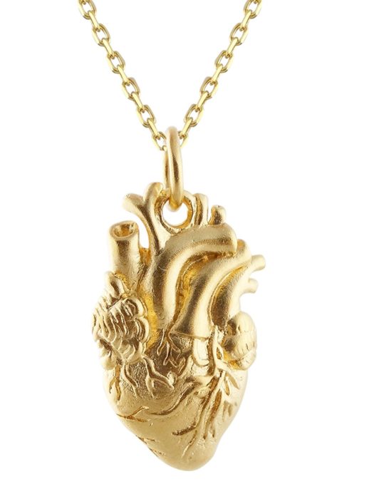 Collar de corazón de oro