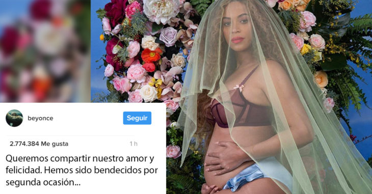 Beyonce anuncia que está embarazada ¡y por partida doble!