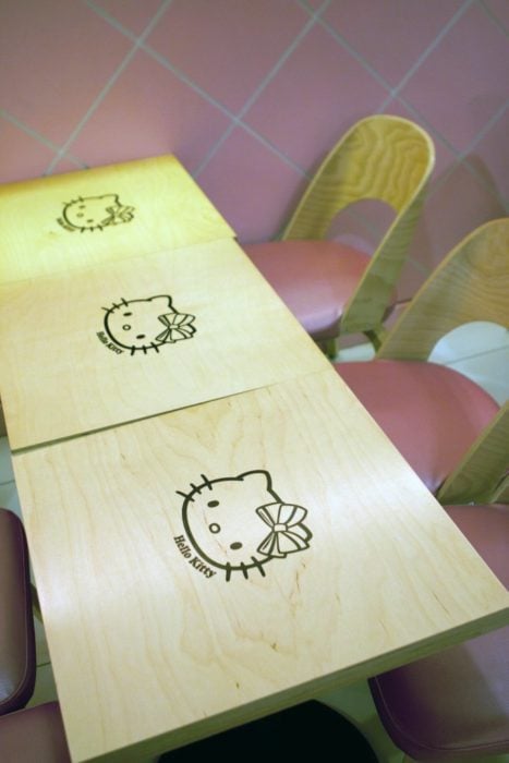 cafe hello kitty mesas