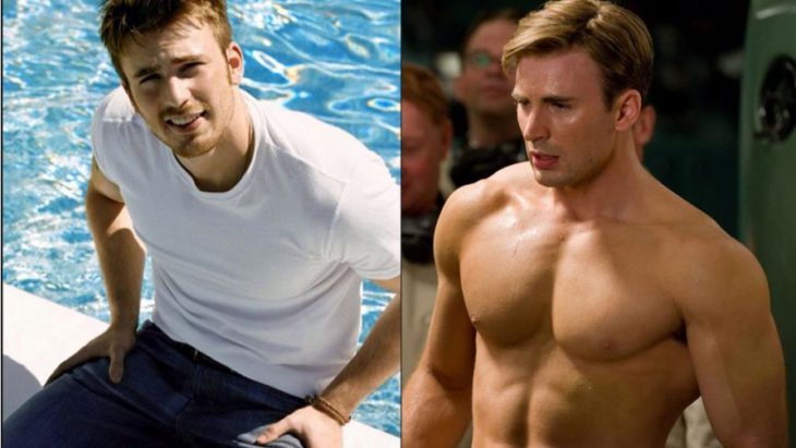 chris evans antes y después