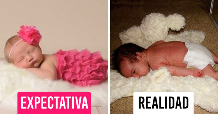 Divertidos errores que muestran lo malo de imitar las fotos de bebes