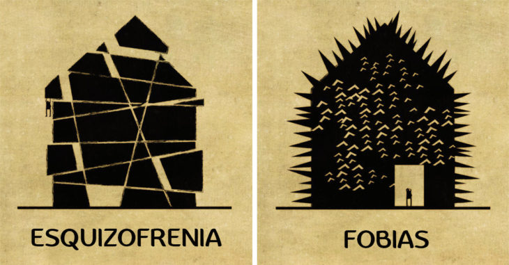 Así es como luciría una enfermedad mental si fuera una casa