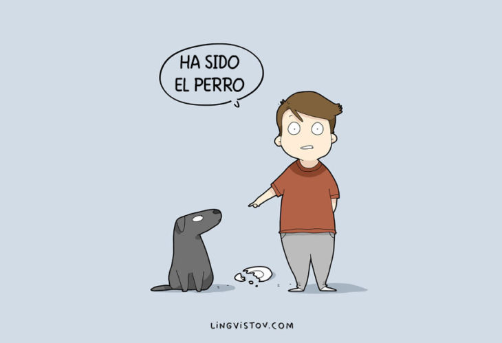 ilustraciones que hablan sobre la vida de un perro 