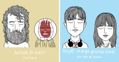 16 ilustraciones que muestran lo más triste del amor en el cine