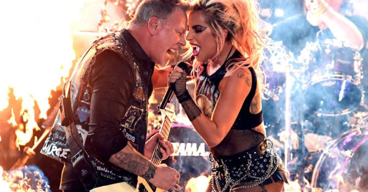 Lady Gaga y Metallica rockearon de una forma espectacular en los Grammy