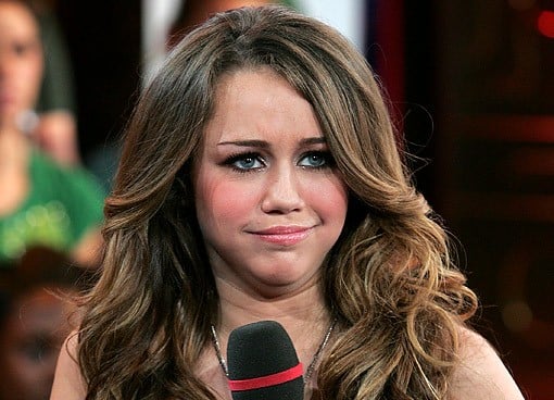 miley cyrus funny face