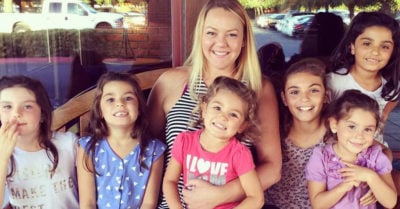 Mujer soltera decide adoptar a 6 niñas y ahora son la familia más feliz
