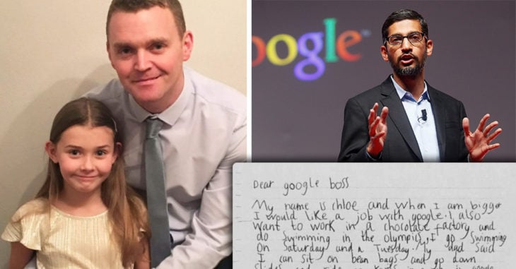 Esta niña pidió trabajo en Google y el director CEO contestó a la tierna solicitud