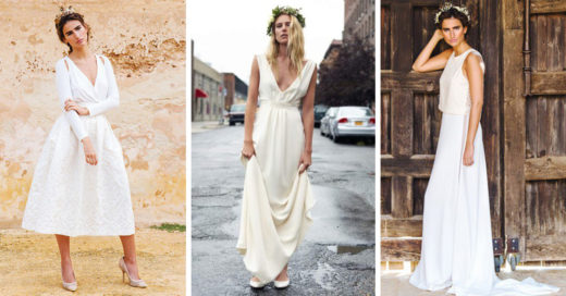 15 vestidos de novia sencillos para las chicas 'millennials'