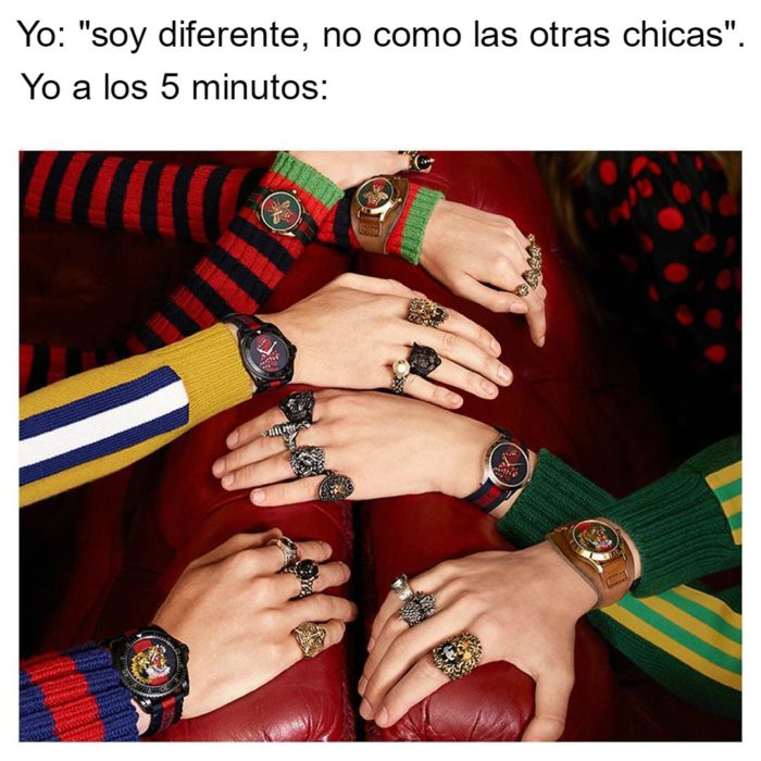 meme manos relojes gucci 