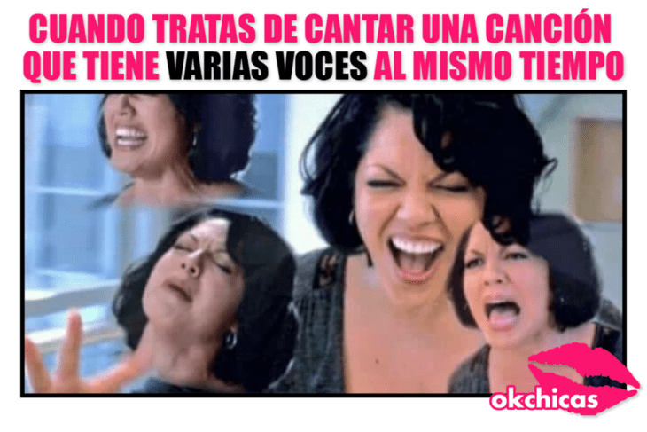 meme ok chicas mujer gritando