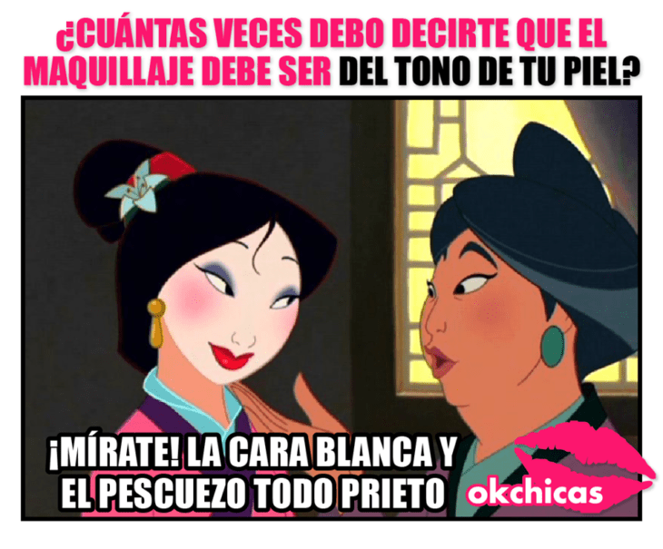 meme ok chicas mujer caricatura