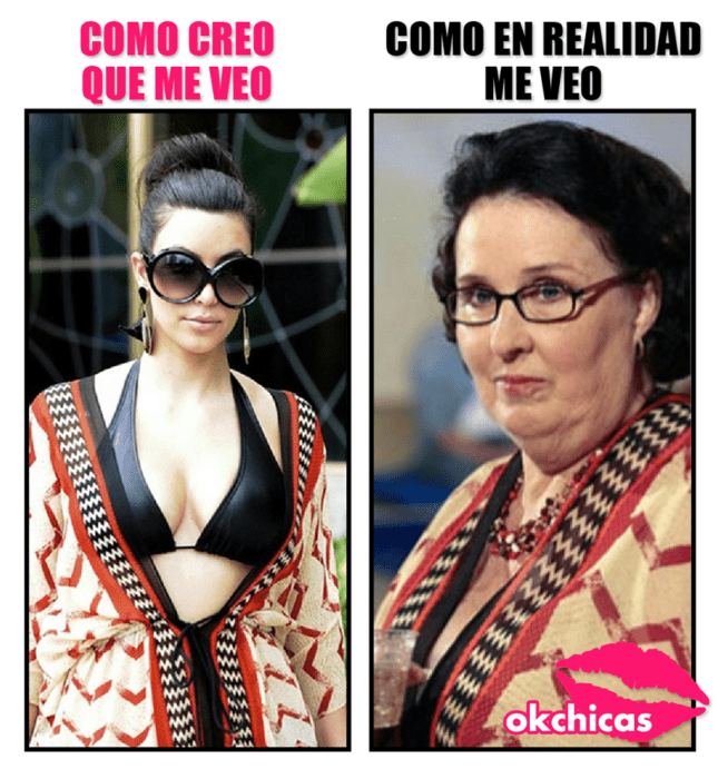 meme ok chicas mujeres con lentes