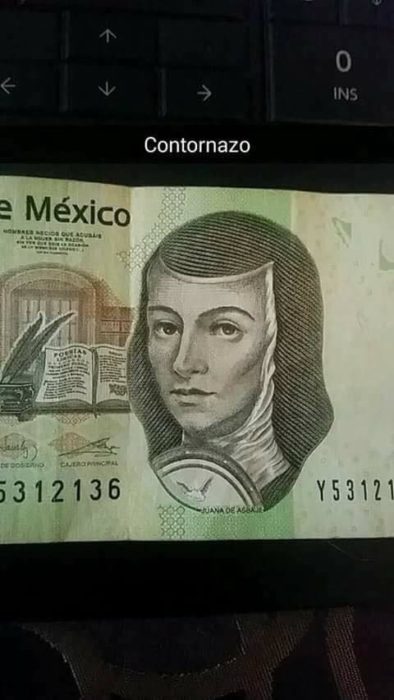 Billete de 200 pesos mexicano con maquillaje 