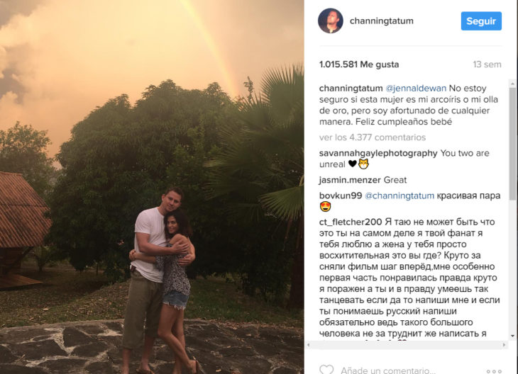 Channing tattum y su esposa