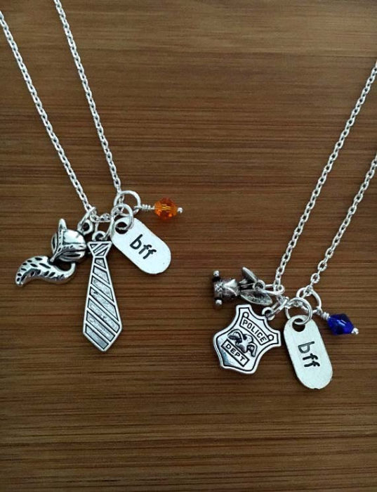 Collar para chicas que son mejores amigas