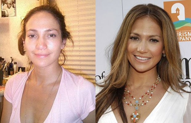 30 celebridades que son totalmente diferentes sin maquillaje