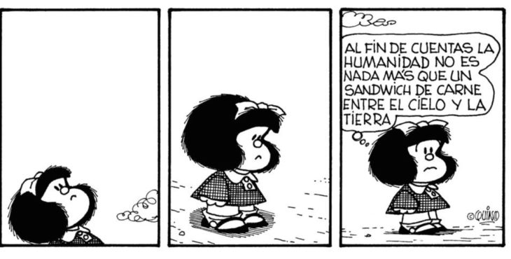 Historieta de Mafalda con frases feministas 