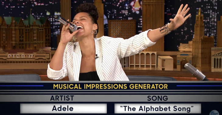 Mira a Alicia Keys imitar a Gwen Stefani y Adele; ¡Es simplemente perfecta!