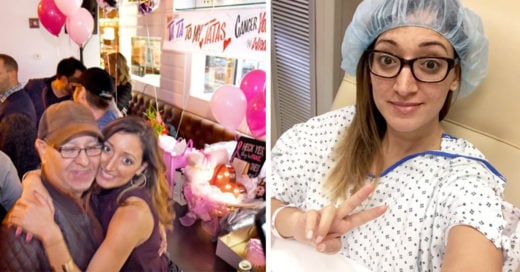 Mujer con cáncer organiza una fiesta para decir adiós a sus senos