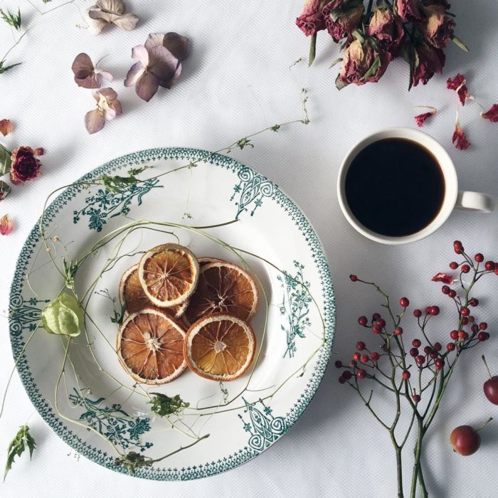 Café y flores