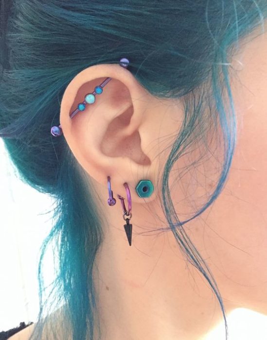 Piercing para mujer en los oidos